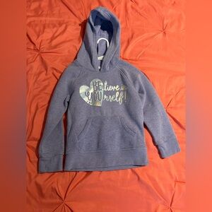 Cat & Jack girls size XS (4-5) hoodie. Used but in great condition!